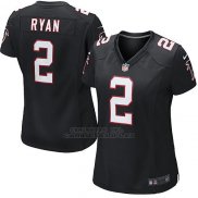 Camiseta Atlanta Falcons Ryan Negro Nike Game NFL Mujer