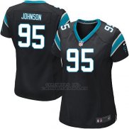 Camiseta Carolina Panthers Johnson Negro Nike Game NFL Mujer