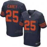 Camiseta Chicago Bears Carey Apagado Azul Nike Elite NFL Hombre