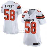 Camiseta Cleveland Browns Kirksey Blanco Nike Game NFL Mujer