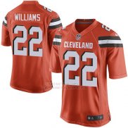 Camiseta Cleveland Browns Williams Naranja Nike Game NFL Nino