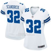 Camiseta Dallas Cowboys Scandrick Blanco Nike Game NFL Mujer