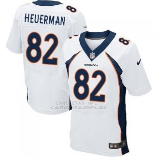 Camiseta Denver Broncos Heuerman Blanco Nike Elite NFL Hombre