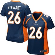 Camiseta Denver Broncos Stewart Azul Oscuro Nike Game NFL Mujer