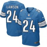 Camiseta Detroit Lions Lawson Azul Nike Elite NFL Hombre