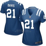 Camiseta Indianapolis Colts Davis Azul Nike Game NFL Mujer