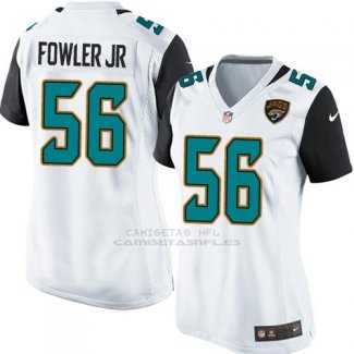 Camiseta Jacksonville Jaguars Fowler Jr Blanco Nike Game NFL Mujer