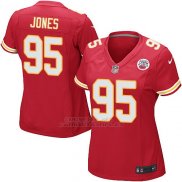 Camiseta Kansas City Chiefs Jones Rojo Nike Game NFL Mujer