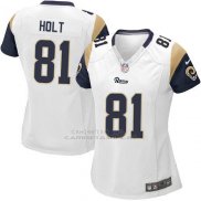 Camiseta Los Angeles Rams Holt Blanco Nike Game NFL Mujer