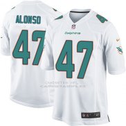 Camiseta Miami Dolphins Alonso Blanco Nike Game NFL Nino