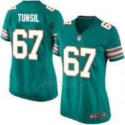 Camiseta Miami Dolphins Tunsil Verde Oscuro Nike Game NFL Mujer