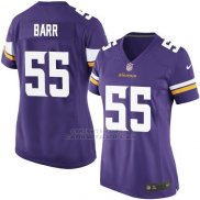 Camiseta Minnesota Vikings Barr Violeta Nike Game NFL Mujer