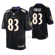 Camiseta NFL Elite Hombre Baltimore Ravens Willie Snead Negro