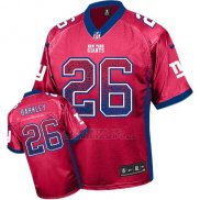 Camiseta NFL Elite Hombre New York Giants 26 Saquon Barkley Rojo Alterno Stitched Drift Fashion