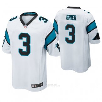 Camiseta NFL Game Hombre Carolina Panthers Will Grier Blanco