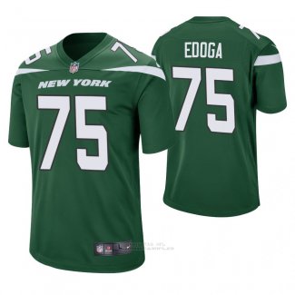 Camiseta NFL Game Hombre New York Jets Chuma Edoga Verde