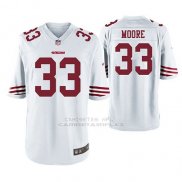 Camiseta NFL Game Hombre San Francisco 49ers Tarvarius Moore Blanco