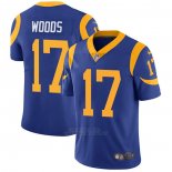 Camiseta NFL Game Los Angeles Rams 17 Robert Woods Alternate Azul
