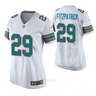 Camiseta NFL Game Mujer Miami Dolphins Minkah Fitzpatrick Throwback Blanco