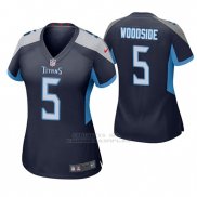 Camiseta NFL Game Mujer Tennessee Titans Logan Woodside Azul