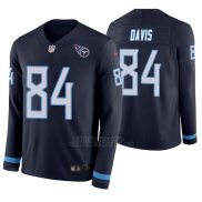 Camiseta NFL Hombre Tennessee Titans Corey Davis Azul Therma Manga Larga