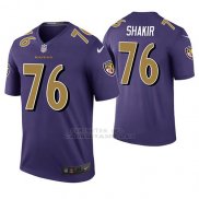 Camiseta NFL Legend Hombre Baltimore Ravens Maurquice Shakir Violeta Color Rush