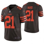 Camiseta NFL Limited Hombre Cleveland Browns Denzel Ward Marron Vapor Untouchable