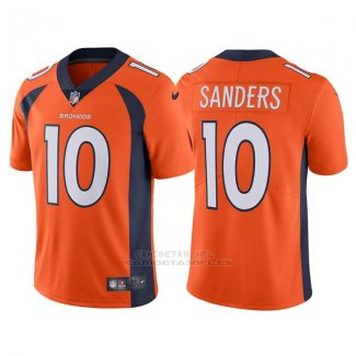 Camiseta NFL Limited Hombre Denver Broncos 10 Emmanuel Sanders Naranja Vapor Untouchable
