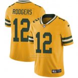 Camiseta NFL Limited Hombre Green Bay Packers 12 Rodgers Amarillo