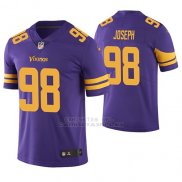 Camiseta NFL Limited Hombre Minnesota Vikings Linval Joseph Violeta Color Rush