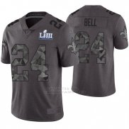 Camiseta NFL Limited Hombre New Orleans Saints Vonn Bell Gris Super Bowl LIII