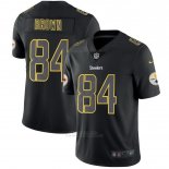 Camiseta NFL Limited Hombre Pittsburgh Steelers 84 Antonio Marron Negro Rush Impact