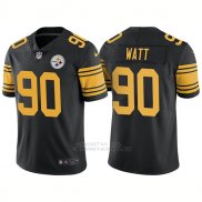 Camiseta NFL Limited Hombre Pittsburgh Steelers 90 T.j. Watt Rush Limited Negro
