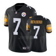 Camiseta NFL Limited Hombre Pittsburgh Steelers Ben Roethlisberger Negro Vapor Untouchable Throwback