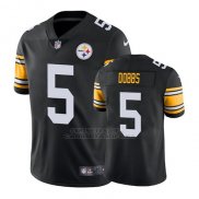 Camiseta NFL Limited Hombre Pittsburgh Steelers Joshua Dobbs Negro Vapor Untouchable Throwback