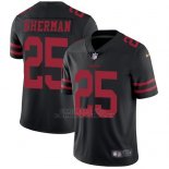 Camiseta NFL Limited Hombre San Francisco 49ers 25 Richard Sherman Negro Alternate Stitched Vapor Untouchable