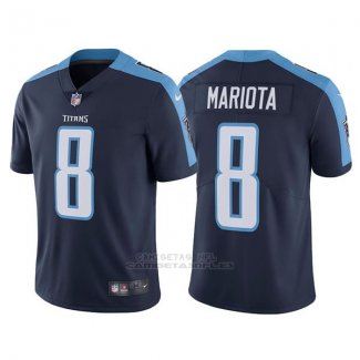 Camiseta NFL Limited Hombre Tennessee Titans 8 Marcus Mariota Azul Vapor Untouchable