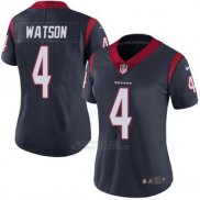 Camiseta NFL Limited Mujer Houston Texans 4 Deshaun Watson Azul