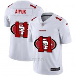 Camiseta NFL Limited San Francisco 49ers Aiyuk Logo Dual Overlap Blanco