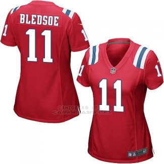 Camiseta New England Patriots Bledsoe Rojo Nike Game NFL Mujer