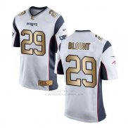 Camiseta New England Patriots Blount Blanco Nike Gold Game NFL Hombre