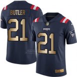 Camiseta New England Patriots Butler Profundo Azul Nike Gold Legend NFL Hombre