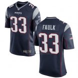 Camiseta New England Patriots Faulk Negro Nike Game NFL Nino