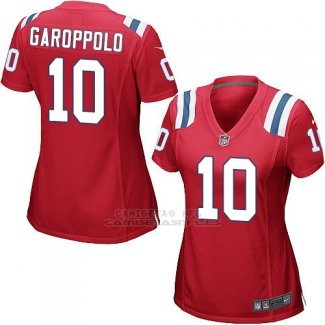 Camiseta New England Patriots Garoppolo Rojo Nike Game NFL Mujer