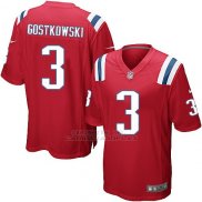 Camiseta New England Patriots Gostkowski Rojo Nike Game NFL Nino