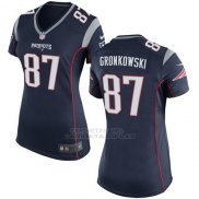 Camiseta New England Patriots Gronkowski Negro Nike Game NFL Mujer