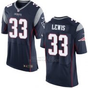Camiseta New England Patriots Lewis Profundo Azul Nike Elite NFL Hombre