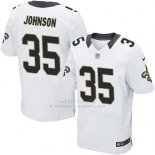 Camiseta New Orleans Saints Johnson Blanco Nike Elite NFL Hombre