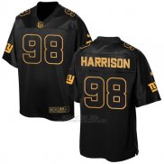 Camiseta New York Giants Harrison 2016 Negro Nike Elite Pro Line Gold NFL Hombre