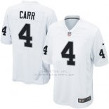 Camiseta Oakland Raiders Carr Blanco Nike Game NFL Hombre